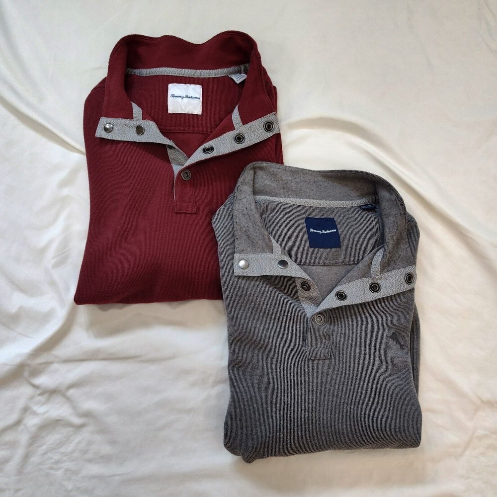Tommy‎ Bahama Quarter Button Up Sweater Size XXL